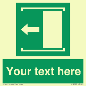SV5230: Custom Slide to Open Sign
