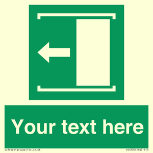 SV5230: Custom Slide to Open Sign