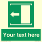 SV5230: Custom Slide to Open Sign