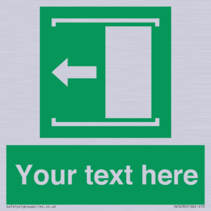 SV5230: Custom Slide to Open Sign