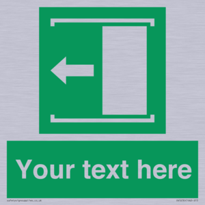 SV5230: Custom Slide to Open Sign