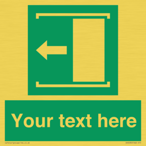 SV5230: Custom Slide to Open Sign