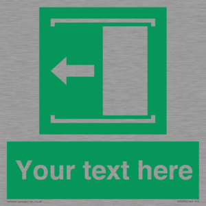 SV5230: Custom Slide to Open Sign