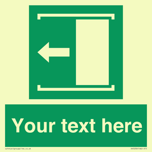 SV5230: Custom Slide to Open Sign