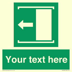 SV5230: Custom Slide to Open Sign