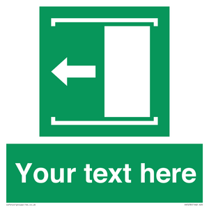 SV5230: Custom Slide to Open Sign
