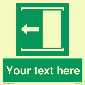 SV5230: Custom Slide to Open Sign