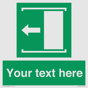 SV5230: Custom Slide to Open Sign