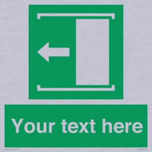 SV5230: Custom Slide to Open Sign