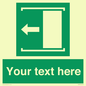 SV5230: Custom Slide to Open Sign