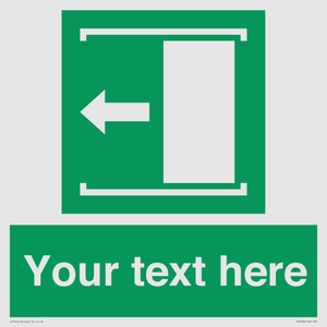 SV5230: Custom Slide to Open Sign