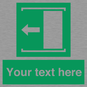 SV5230: Custom Slide to Open Sign