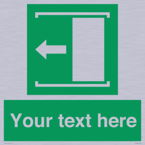 SV5230: Custom Slide to Open Sign