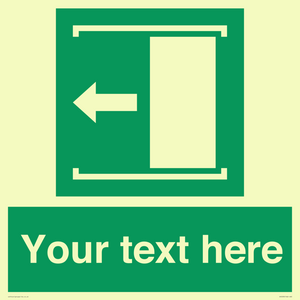 SV5230: Custom Slide to Open Sign