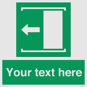 SV5230: Custom Slide to Open Sign