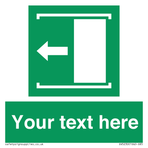 SV5230: Custom Slide to Open Sign