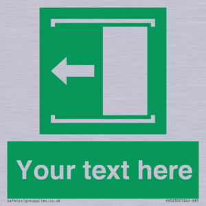 SV5230: Custom Slide to Open Sign