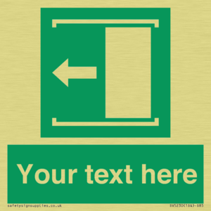 SV5230: Custom Slide to Open Sign