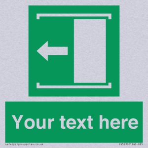 SV5230: Custom Slide to Open Sign