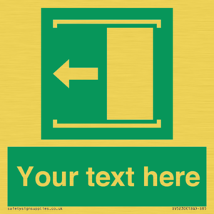 SV5230: Custom Slide to Open Sign