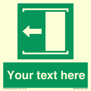 SV5230: Custom Slide to Open Sign