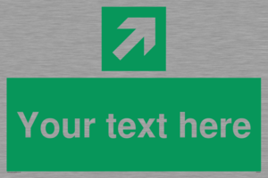 SV5232: Custom Arrow Top Right Sign