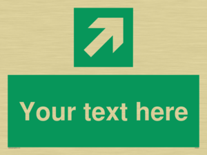 SV5232: Custom Arrow Top Right Sign