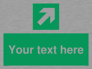 SV5232: Custom Arrow Top Right Sign