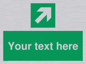 SV5232: Custom Arrow Top Right Sign