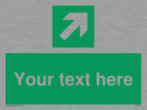 SV5232: Custom Arrow Top Right Sign