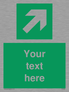 SV5232: Custom Arrow Top Right Sign