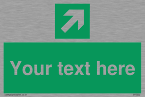 SV5232: Custom Arrow Top Right Sign