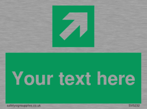 SV5232: Custom Arrow Top Right Sign