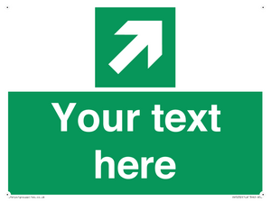 SV5232: Custom Arrow Top Right Sign