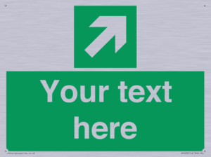 SV5232: Custom Arrow Top Right Sign