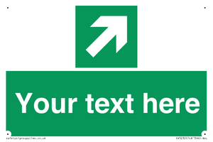 SV5232: Custom Arrow Top Right Sign