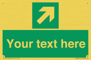 SV5232: Custom Arrow Top Right Sign