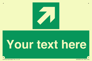 SV5232: Custom Arrow Top Right Sign