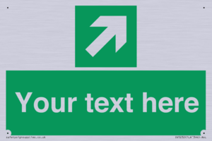 SV5232: Custom Arrow Top Right Sign