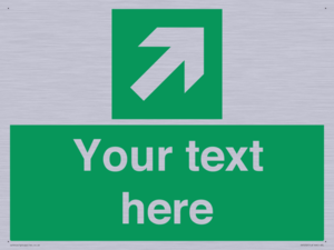 SV5232: Custom Arrow Top Right Sign