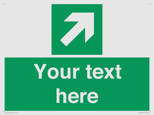 SV5232: Custom Arrow Top Right Sign