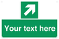 SV5232: Custom Arrow Top Right Sign