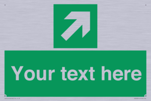 SV5232: Custom Arrow Top Right Sign