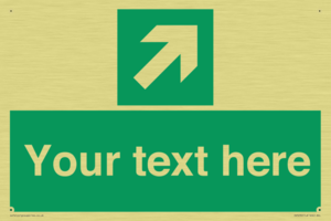 SV5232: Custom Arrow Top Right Sign