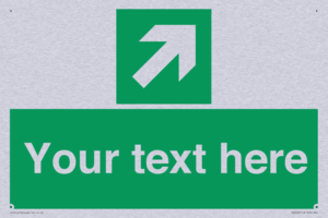 SV5232: Custom Arrow Top Right Sign