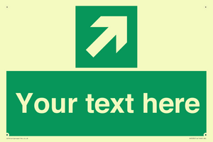 SV5232: Custom Arrow Top Right Sign