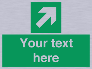 SV5232: Custom Arrow Top Right Sign