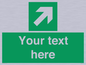 SV5232: Custom Arrow Top Right Sign