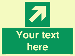 SV5232: Custom Arrow Top Right Sign