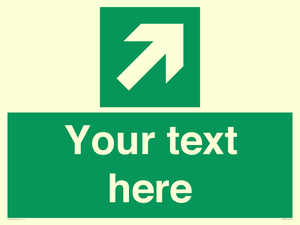 SV5232: Custom Arrow Top Right Sign